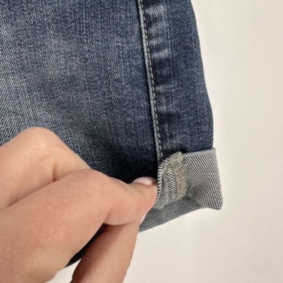 Blank NYC Roll Over Cuffed Jean Shorts size 26 medium wash - Picture 4 of 8